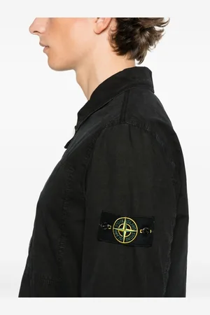 Stone Island Logo Cotton Overshirt