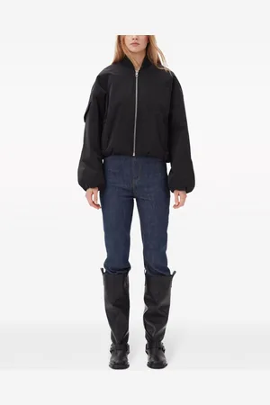 Ganni Overszied Short Bomber Jacket