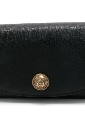 Balmain Embleme Leather Wallet On Chain