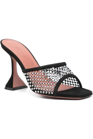 Amina Muaddi Lupita Crystal Mules