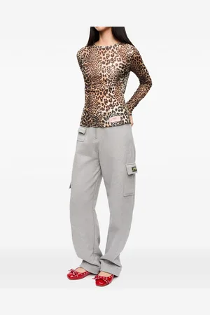 Ganni Leopard Print Top