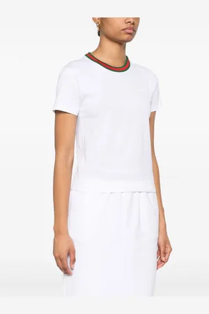 Gucci Web Detail Cotton T-shirt