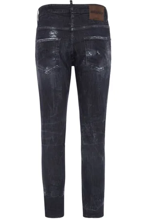 Dsquared2 Distressed Stretch-cotton Slim Jeans