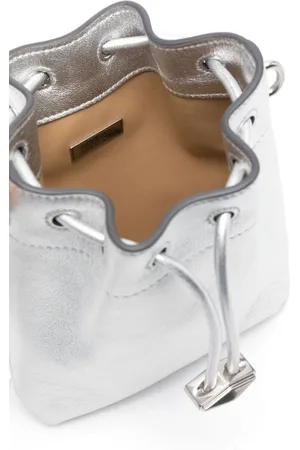 Jimmy Choo Bon Bon Metallic Leather Mini Bucket Bag