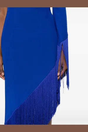 ‎Taller Marmo‎ Aventador Fringed Crêpe Long Dress