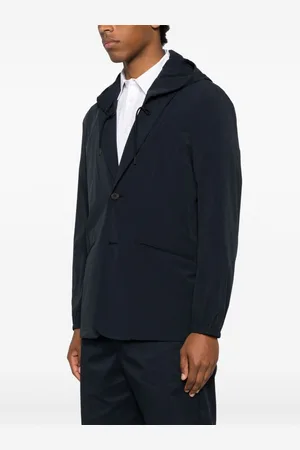 Emporio Armani Nylon Hooded Blazer Jacket