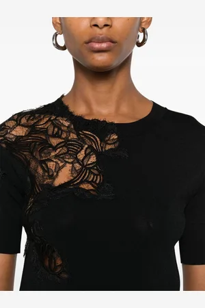 ERMANNO SCERVINO Lace Detail T-shirt