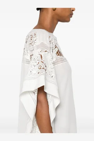 ERMANNO SCERVINO Embroidered Silk Short Dress