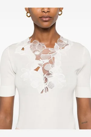 ERMANNO SCERVINO Lace Cotton Top