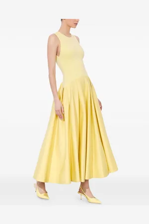 ALICE+OLIVIA Adley Cotton Long Dress