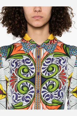 ALICE+OLIVIA Chassidy Printed Shirt Dress