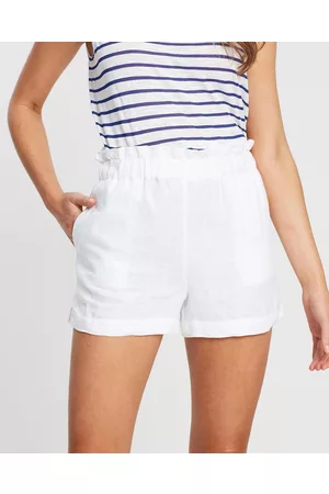 White By FTL Oakley Shorts - High-Waisted Oakley Shorts