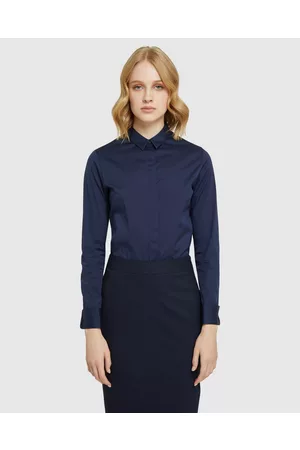 Oxford Angel French Cuff Stretch Shirt - Tops Angel French Cuff Stretch Shirt