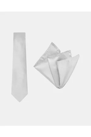 Buckle Pinstripe Tie & Pocket Square Set - Ties Pinstripe Tie & Pocket Square Set
