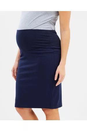 Angel Maternity Maternity Straight Cut Ponti Work Skirt - Pencil skirts Maternity Straight Cut Ponti Work Skirt