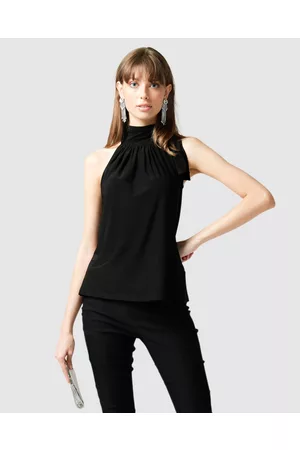 SACHA DRAKE High Neck Tie Top - Tops High Neck Tie Top