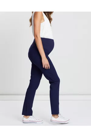 Angel Maternity Maternity Straight Cut Ponti Work Pants - Pants Maternity Straight Cut Ponti Work Pants
