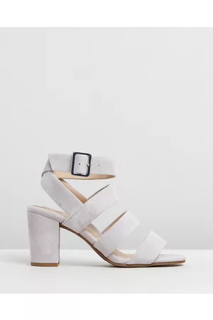 Gray high heel on sale sandals