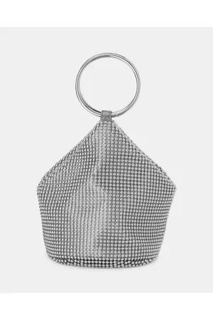 Olga Berg Bianca Ball Mesh Handle Bag - Clutches Bianca Ball Mesh Handle Bag