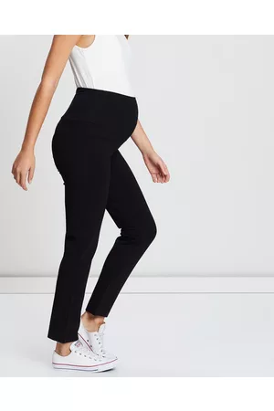 Angel Maternity Maternity Straight Cut Ponti Work Pants - Pants Maternity Straight Cut Ponti Work Pants