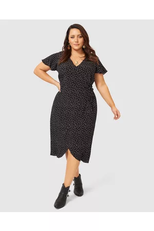 Something 4 Olivia Eva Printed Wrap Dress - Printed Dresses Eva Printed Wrap Dress