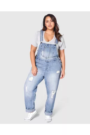 Indigo Tonic Dana Distressed Overalls - Jumpsuits & Playsuits Dana Distressed Overalls