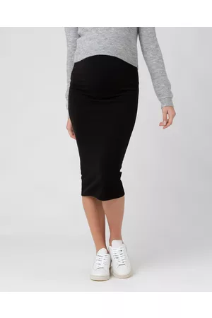 Ripe Maternity Ribbed Knit Pencil Skirt - Skirts Ribbed Knit Pencil Skirt