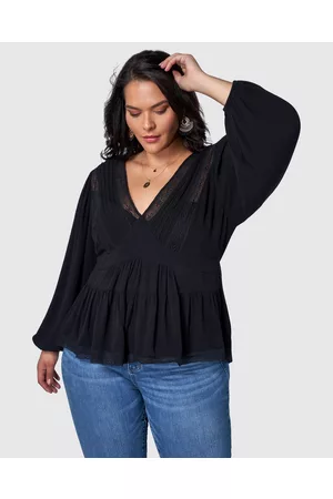 The Poetic Gypsy Astral Passenger Lace Blouse - Tops Astral Passenger Lace Blouse