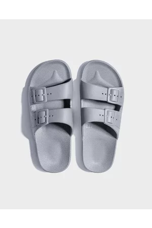 Scarosso Karen metallic slide sandals - Grey