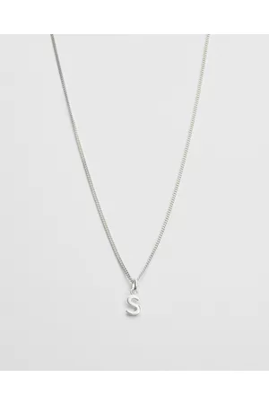 Kirstin Ash S Outline Initial Necklace - Jewellery S Outline Initial Necklace