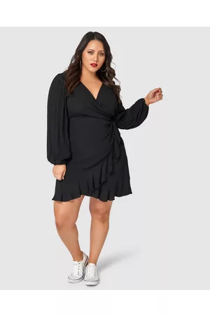 Sunday In The City Titanium Wrap Dress - Dresses Titanium Wrap Dress