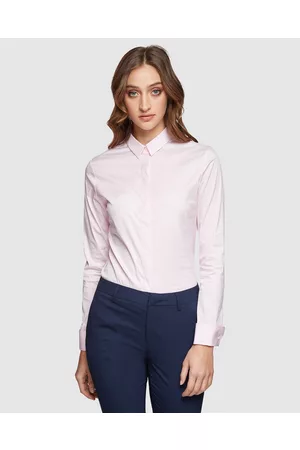 Oxford Angel Stretch Shirt - Tops Angel Stretch Shirt