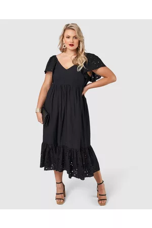 Pink Dusk Girlz Broderie Maxi Dress - Dresses Girlz Broderie Maxi Dress