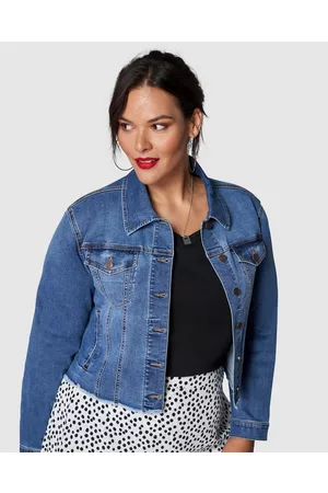 Sunday In The City Chatterbox Crop Denim Jacket - Denim jacket Chatterbox Crop Denim Jacket