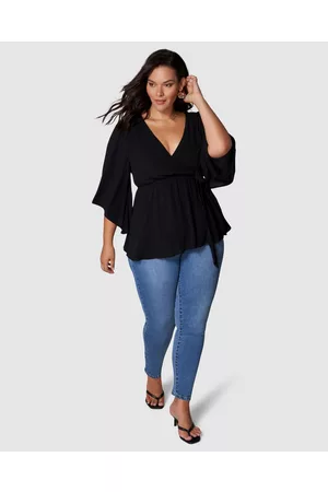 Something 4 Olivia Salma Wrap Blouse - Tops Salma Wrap Blouse