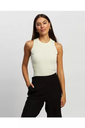 White By FTL Miso Rib Tank - Tops Miso Rib Tank