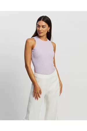 White By FTL Miso Rib Tank - Tops Miso Rib Tank
