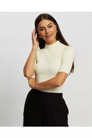 White By FTL Gena Rib Top - Tops Gena Rib Top