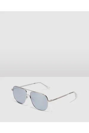 Hawkers HAWKERS Silver Chrome TEARDROP Sunglasses for Men and Women UV400 - Square HAWKERS - Silver Chrome TEARDROP Sunglasses for Men and Women UV400