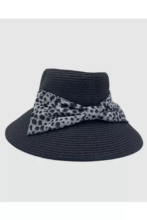Jacaru 1884 Bell Hat with Leopard Scarf - Hats 1884 Bell Hat with Leopard Scarf