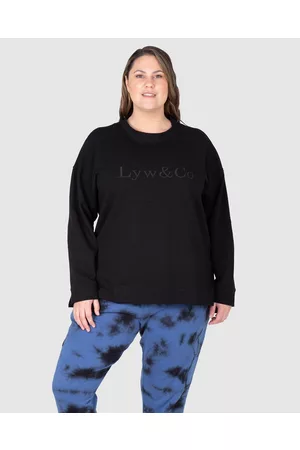 Love Your Wardrobe LYW & Co Embroidered Sweat Top - Sweats LYW & Co Embroidered Sweat Top