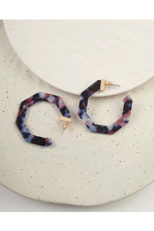 Dear Addison Ryythym & Blues Octogon Hoops - Jewellery Ryythym & Blues Octogon Hoops