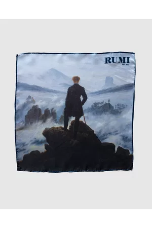 RUMI Wanderer above the Sea of Fog - Pocket Squares Wanderer above the Sea of Fog
