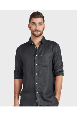 The Academy Brand Hampton L S Linen Shirt - Shirts & Polos Hampton L-S Linen Shirt