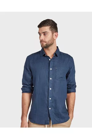 The Academy Brand Hampton L S Linen Shirt - Shirts & Polos Hampton L-S Linen Shirt