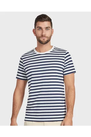 The Academy Brand Stripe Blizzard Wash Tee - Shirts & Polos Stripe Blizzard Wash Tee