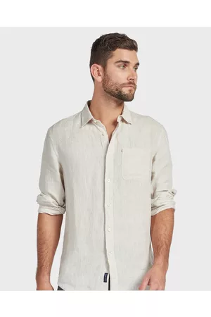 The Academy Brand Hampton L S Linen Shirt - Shirts & Polos Hampton L-S Linen Shirt