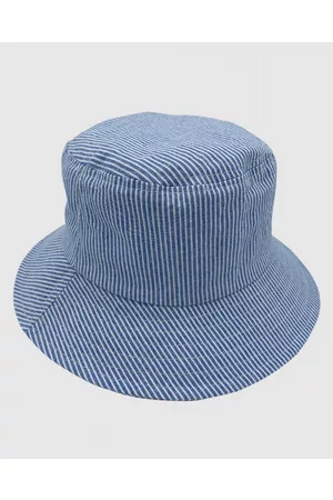 Jacaru 1865 Kids & White Stripe Bucket Hat - Hats 1865 Kids & White Stripe Bucket Hat