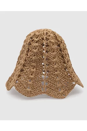 Ford Millinery Daisy Crochet Bucket Hat (tan) - Hats Daisy Crochet Bucket Hat (tan)