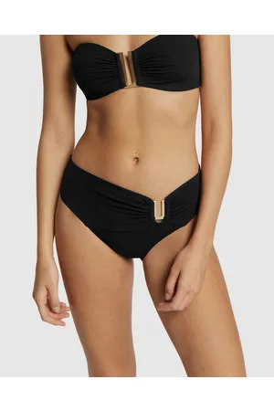 JETS Azura High-Waisted Twist-Front Bikini Bottoms